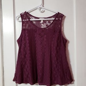 Purple lace top!